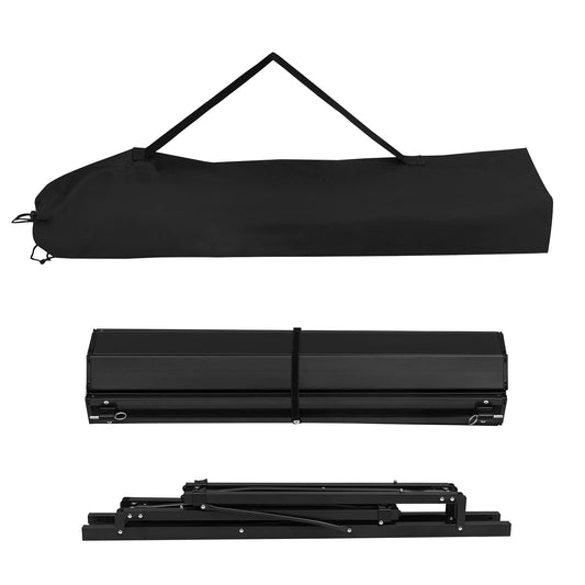 WOLTU Alu Tisch Campingtisch Buffettisch 104x69x70cm(LxBxH) zusammenklappbar und tragbar Reisetisch, hohe Tragfähigkeit und Stabilität, Schwarz CPT8134sz