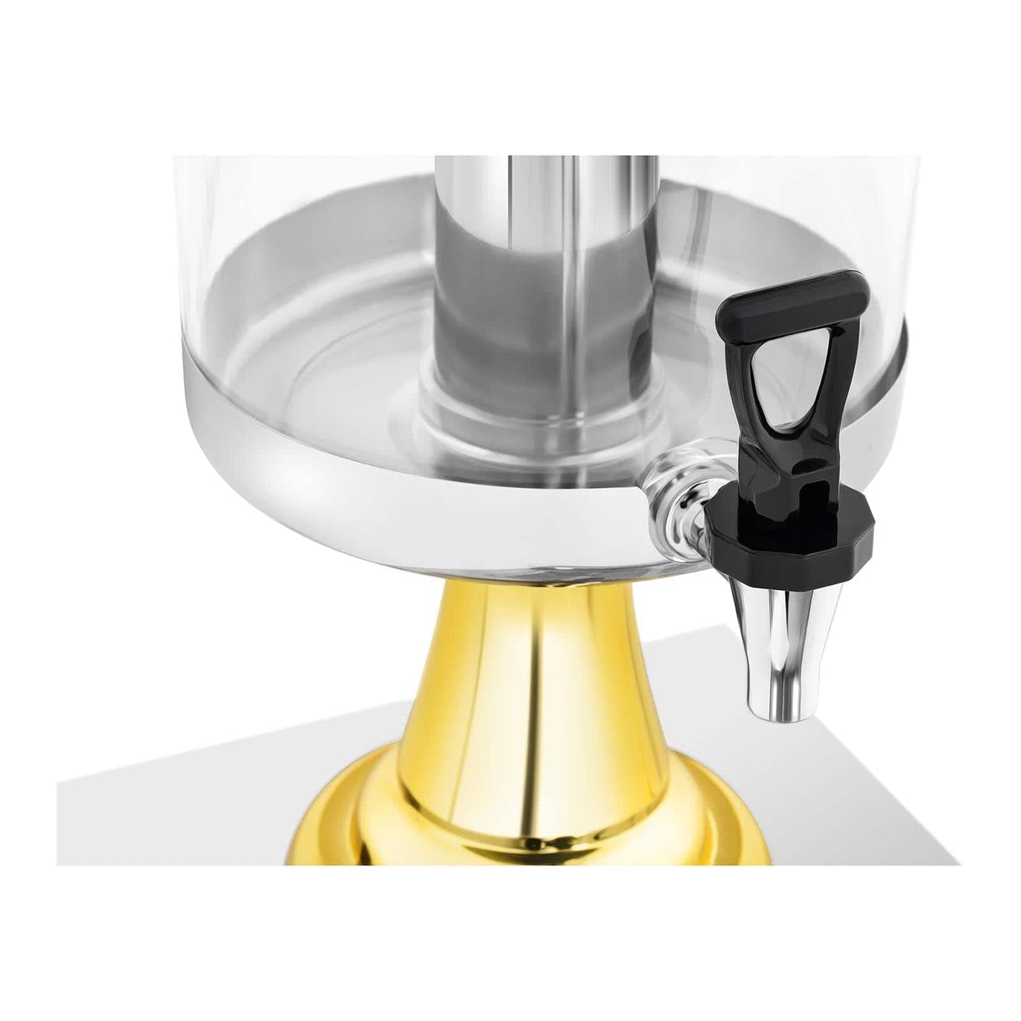 Royal Catering RCSD-3G Saftspender 3 x 8 L Kühlsystem 3 Behälter Ø 22 cm Getränkespender mit Zapfhahn Retrodesign Tropfschalen