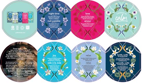 Pukka Tee Geschenkset, Bio Tee Dose "Seelenzauber", Manuka Honig, Kamille, Tee Set, Geschenkidee, 5 Varianten,30 Teebeutel