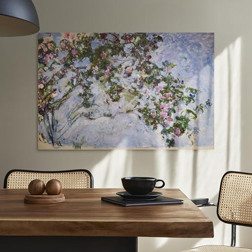 murando HandArt Claude Monet 120x80 cm 1 tlg - Wand Deko Vlies Leinwand Bilder Groß Wanddeko Wohnzimmer Schlafzimmer Kunstdrucke Abstrakt l-G-10069-b-a