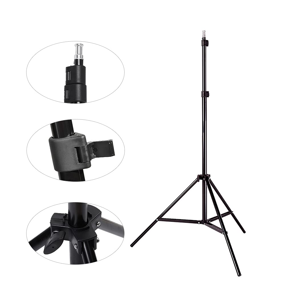 HAKUTATZ® Profi Fotostudio Set Softbox Ringlicht Greenscreen mit Ständer Studioleuchte Set Hintergrundsystem