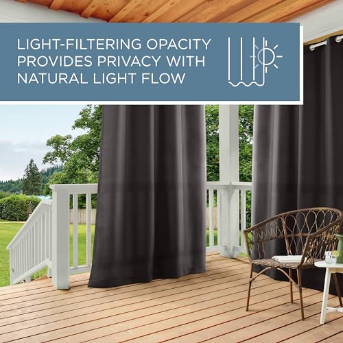 TOWN & COUNTRY BASICS Exclusive Home Curtains GT Gardinenpaneel mit Lichtfilterung, solides Cabana, 120 x 54 cm, Schwarz