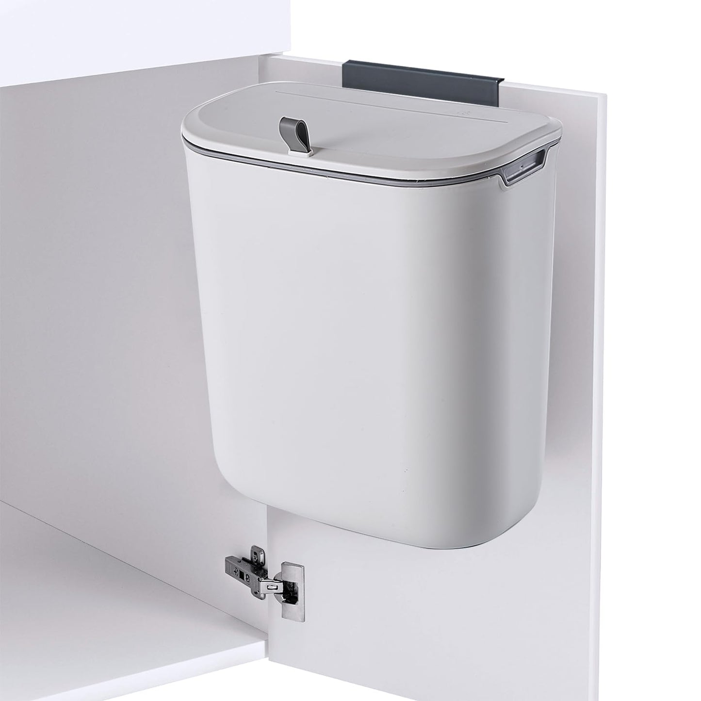 ELPHECO Küchenmülleimer mit Deckel 10L Bio-Mülleimer, hängende Abfallsammler, Kunststoff-Mülleimer für die Wandmontage, wasserdicht Kompostbehälter für Küche, Wohnmobil, Schrank