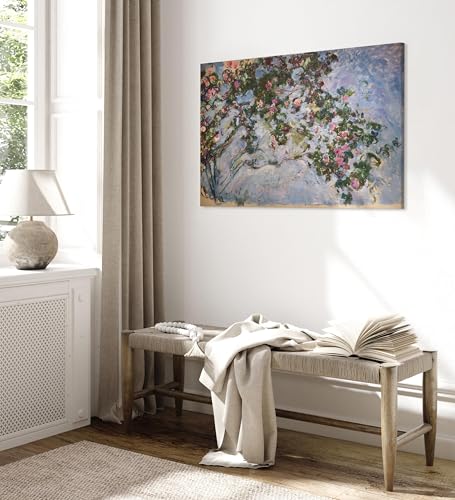 murando HandArt Claude Monet 120x80 cm 1 tlg - Wand Deko Vlies Leinwand Bilder Groß Wanddeko Wohnzimmer Schlafzimmer Kunstdrucke Abstrakt l-G-10069-b-a
