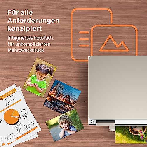 HP Envy Inspire 7220e Multifunktionsdrucker, Tintenstrahldrucker, 6 Monate gratis drucken mit HP Instant Ink inklusive, HP+, Drucken, Scannen, Kopieren, Fotodruck, DIN A4, WLAN, Airprint