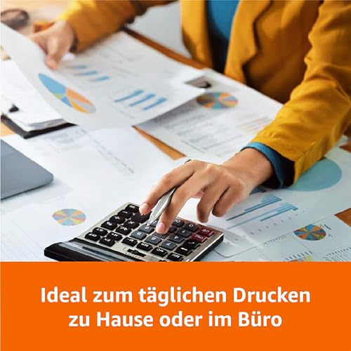 Amazon Basics Druckerpapier, DIN A4, 80 g/m², 2500 Stück, 5 Packungen mit 500, Weiß