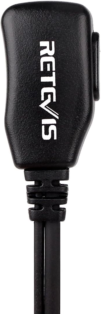Retevis Funkgerät Headset Walkie Talkie Kopfhörer mit Schallschlauch Kompatibel mit JUCJET Walkie Talkie RT24 RT668 RT27 RT24V Baofeng UV 5R BF-88E BF-888S Kenwood Funkgerät Headset (2 Stück)