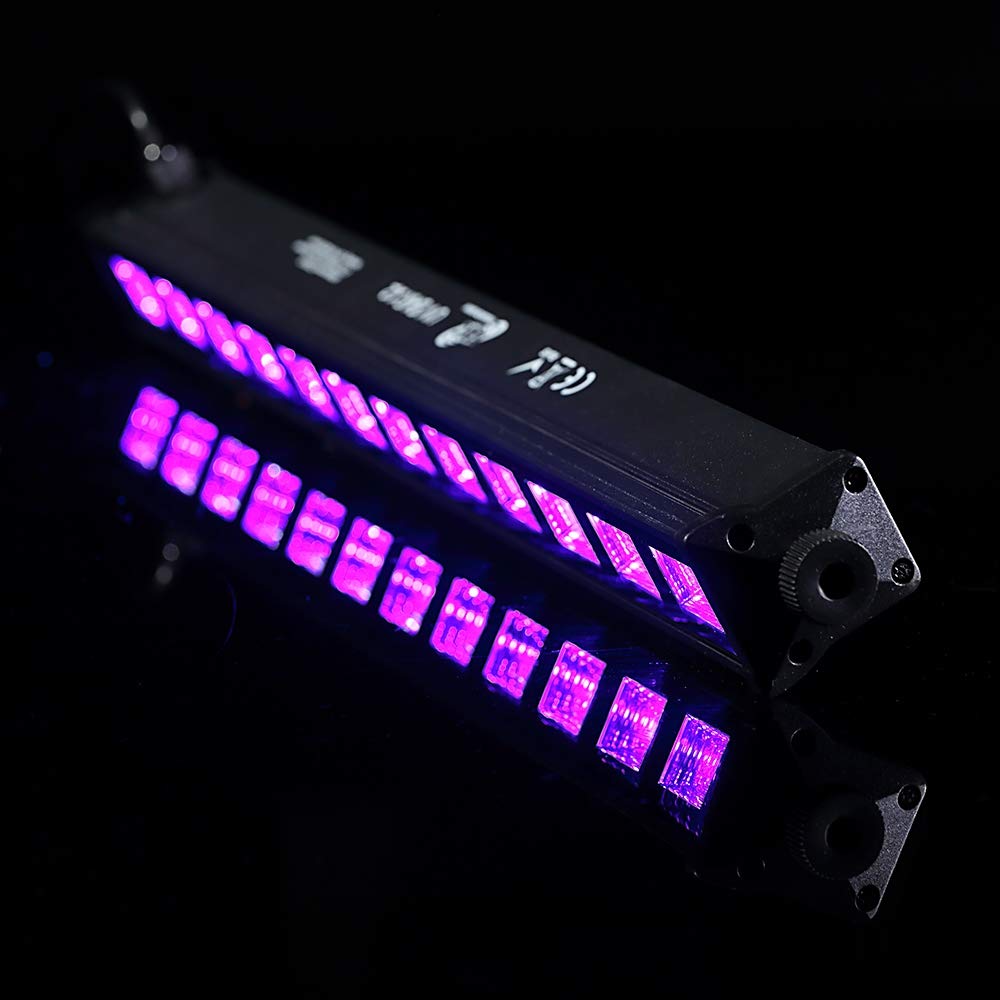 ETEC Professional LED UV BAR 12 Schwarzlicht Leiste 12x3W Deko Effekt Party DJ Club Disco Wall Washer Veranstaltung Bühnenbeleuchtung Licht
