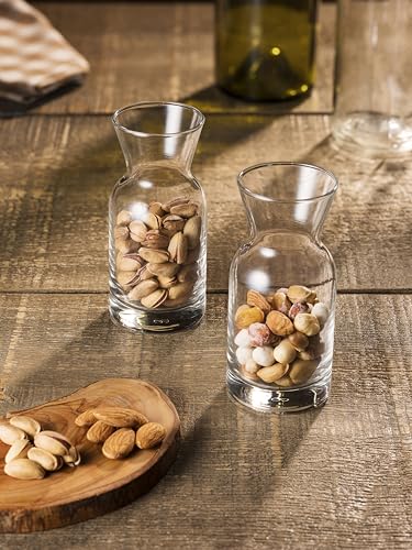 Pasabahce 43818 - Mini Karaffe für Nüsse, Cashew-Kerne, Wein, Whisky, Deko, 2 Stück