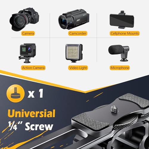Zeadio Kamera-Video-Rig-Gehäuse, Filmmaking-Movie-Making-Kit mit oberem Griff und Arca-Typ-Basis & Stabführung, kompatibel mit Allen Kamera, Action-Kamera, DSLR etc.