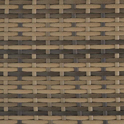 tectake Aluminium Poly Rattan Gartenmöbel Set 8 Stühle mit Tisch mit Glasplatten, inkl. 2 Bezugssets und Schutzhülle, wetterfeste Balkon Möbel - Natur