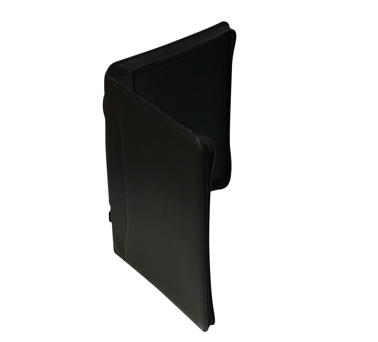 ALASSIO 30025 Tagungsmappe A4 Arezzo, Konferenzmappe mit Ringmechanik, Multifunktionstasche, Dokumententasche, Geschäftstasche aus FINEtouch-Lederimitat, Businesstasche schwarz ca. 36 × 30 × 6 cm