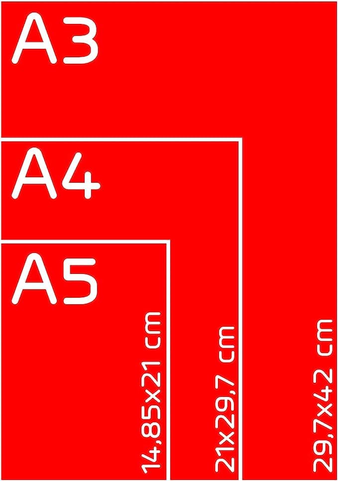 Albyco - Laminierfolien A4 Qualität 160 Mikron (2x80 Mikron) - 100 Stück - Folien A4 Glänzend, Laminiertaschen - Laminierfolie - Transparent