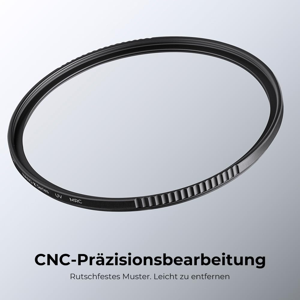 K&F Concept Nano X-Serie UV Filter 58mm Schott-Glas B270 28 Schichten MC Super Slim Schutzfilter Ultraviolett-Filter