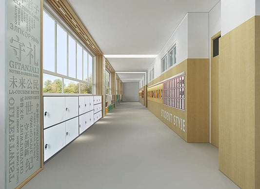 MECOLOR Metall Büroschrank 4D – Weiß, 4 Tür, Abschließbarer Schließfächerschrank aus Stahl für Büro, Schule und Zuhause