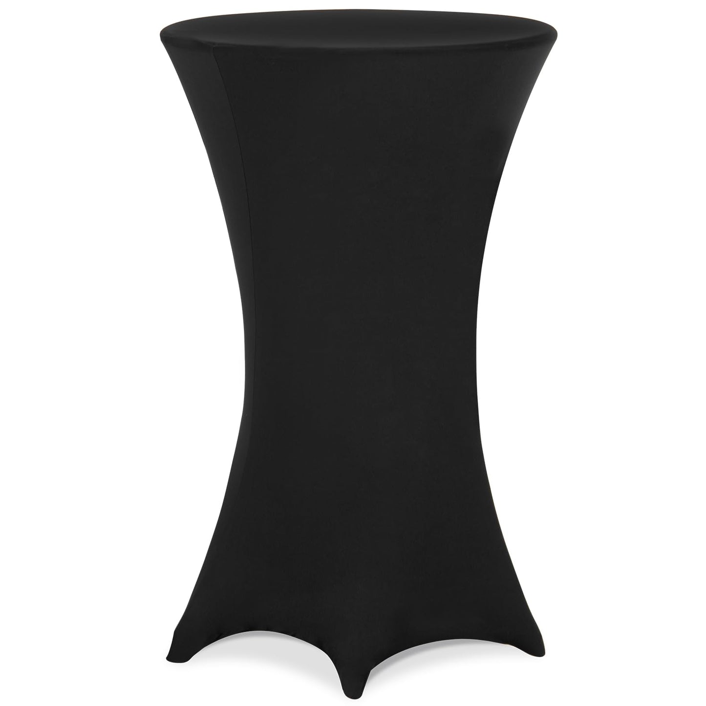 Deuba® Stehtisch Hussen 60-65cm Schwarz Rund Verstärkter Fußbereich Waschbar Ø 60-65/70-75/80-85 cm Viele Farben Stehtischhusse Stretch Überzug Party