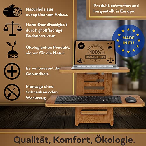 Stehschreibtisch Aufsatz | Stehpulte | Holz | Laptopständer | Ständer | Stehtisch | Rednerpult | Sch