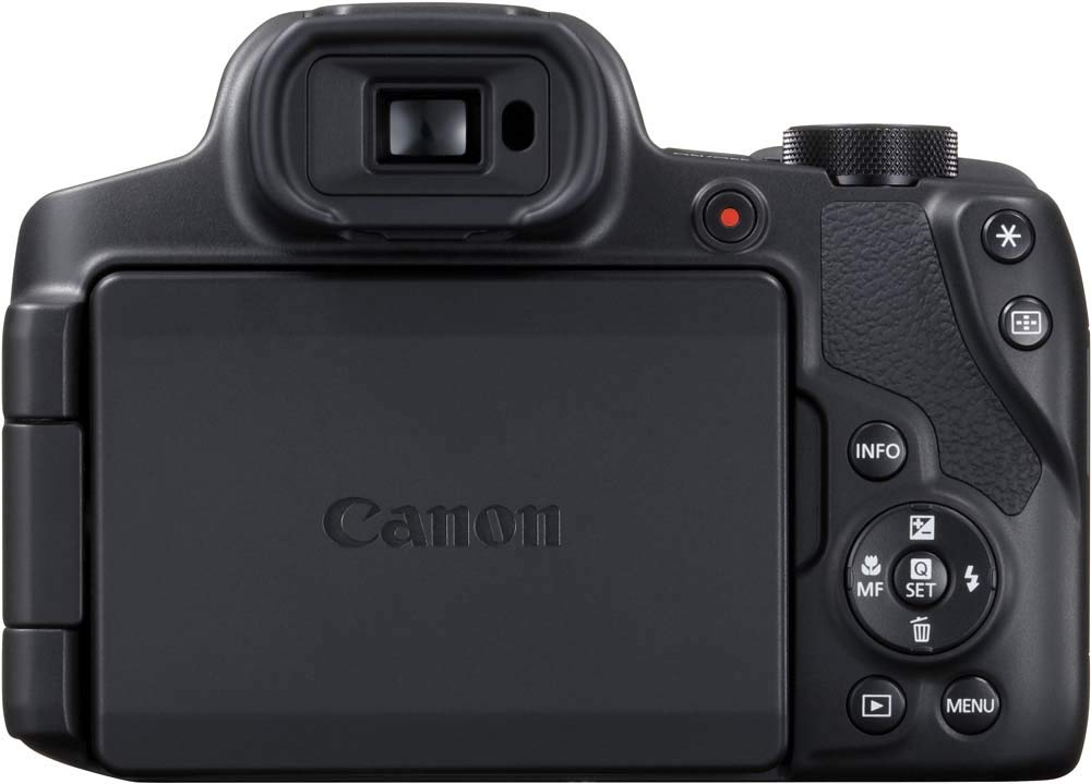 Canon PowerShot Kamera SX70 HS (20,3 MP, 65 fach optischer Zoom, dreh- und schwenkbarer 7,5cm LCD, RAW Format, WLAN und Bluetooth Unterstützung, 4K Video, 10 B/s, 1/2,3-Zoll-Typ CMOS Sensor),schwarz
