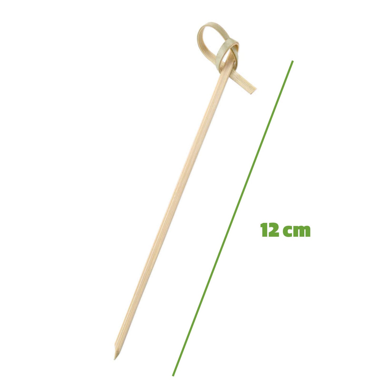 [500 Stück] Bambus-Knoten-Picker – 12,9 cm Vorspeisen, Sandwich, und Cocktail-Getränke, Spieß Zahnstocher