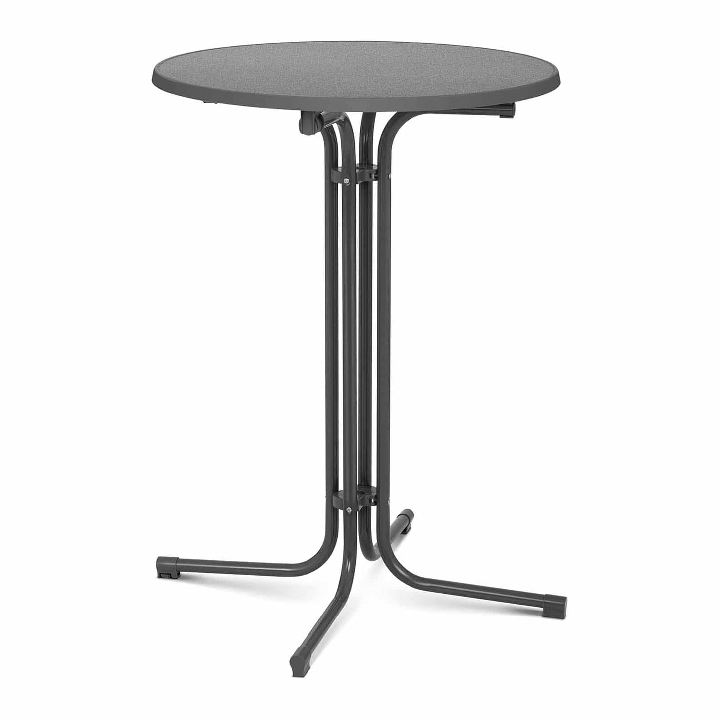 Royal Catering RC-BIS80FG Stehtisch rund klappbar Ø 80 cm grau 110 cm hoch Bistrotisch Gastronomie