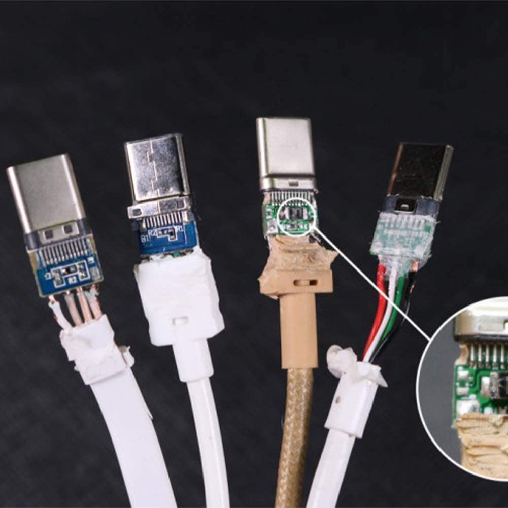 PENGLIN 10 STÜCKE USB 3.1 Typ C Stecker 24 Pins Stecker Adapter zum Löten von Draht und Kabel 24P PCB Board Support-Modul