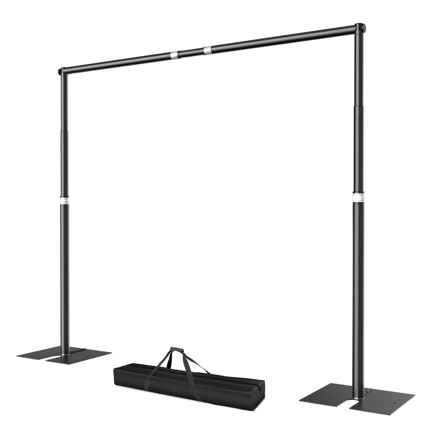 EMART Foto Hintergrund Ständer 3 x 3 m, Heavy Duty Hintergrundständer mit Metallstahlbasis, Verstellbarer Hintergrundsystem Fototudios für Fotografie Video Studio Hochzeit, Party