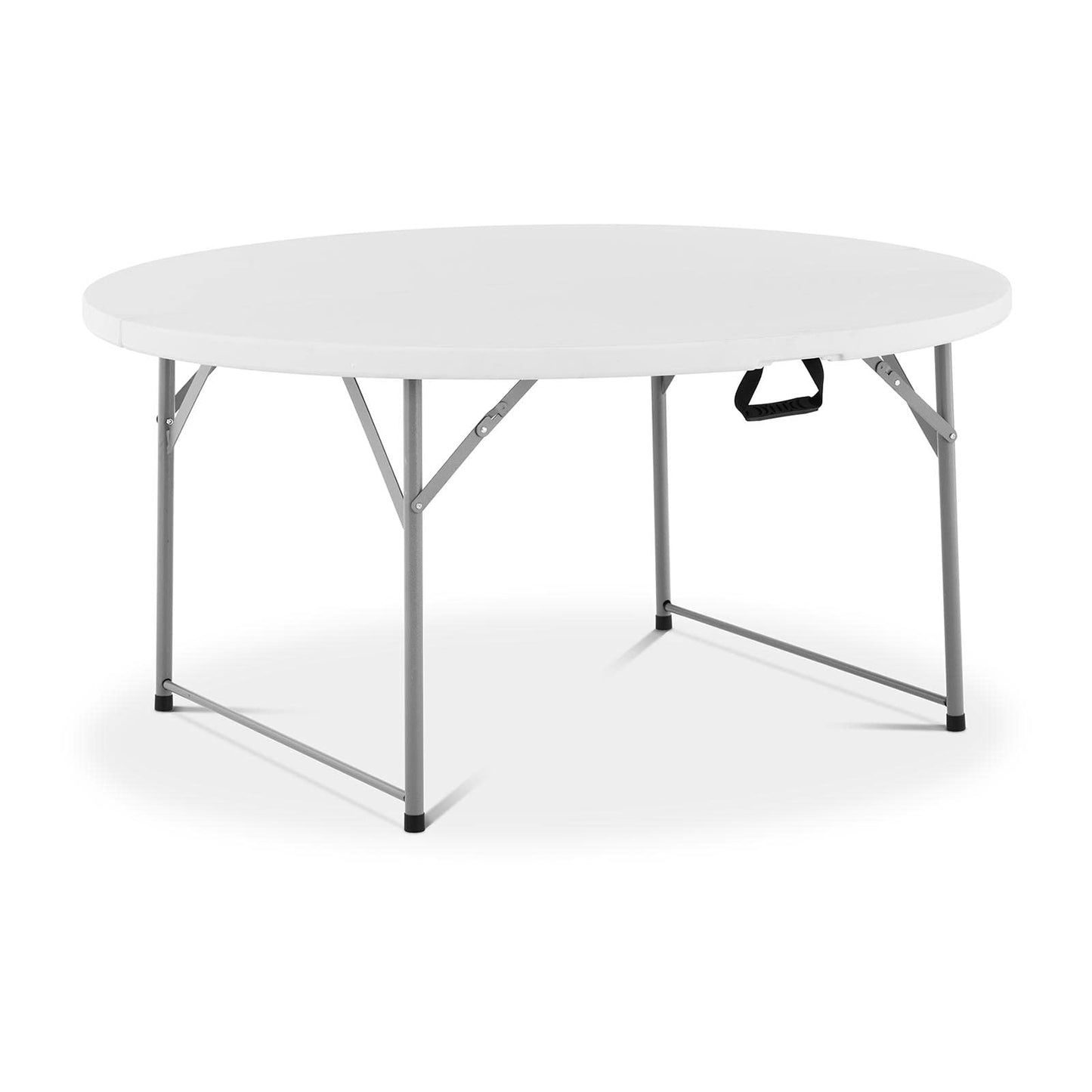Royal Catering RC-FT_7 Klapptisch Ø 1.500 x 740 mm 150 kg drinnen/draußen Weiß Klapptisch draußen Gastro Klapptisch
