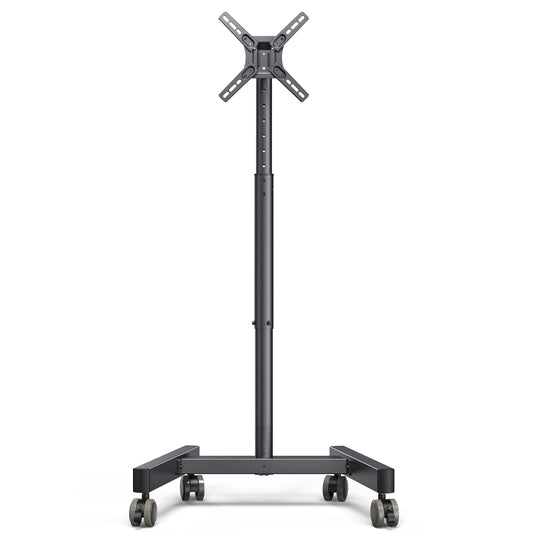Perlegear TV Ständer Rollbar, TV Rollwagen für 13-50-Zoll-Fernseher mit 30° Neigung Universal TV Standfuß für LED/LCD/OLED-TV, Höhenverstellbar TV Standfuss Hält 44lbs Max. VESA 200x200mm