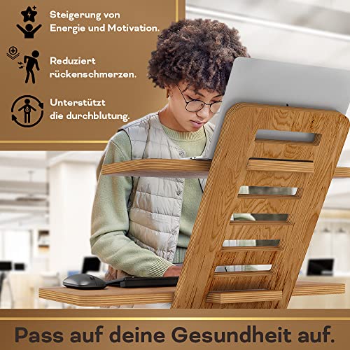 Stehschreibtisch Aufsatz | Stehpulte | Holz | Laptopständer | Ständer | Stehtisch | Rednerpult | Sch