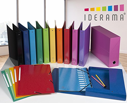 Exacompta 25er Pack Premium Schnellhefter Iderama. Made in Germany. Aus extra starkem Colorspan-Karton farbig sortiert für DIN A4 kaufmännische Heftung Hefter ideal für Büro und Schule