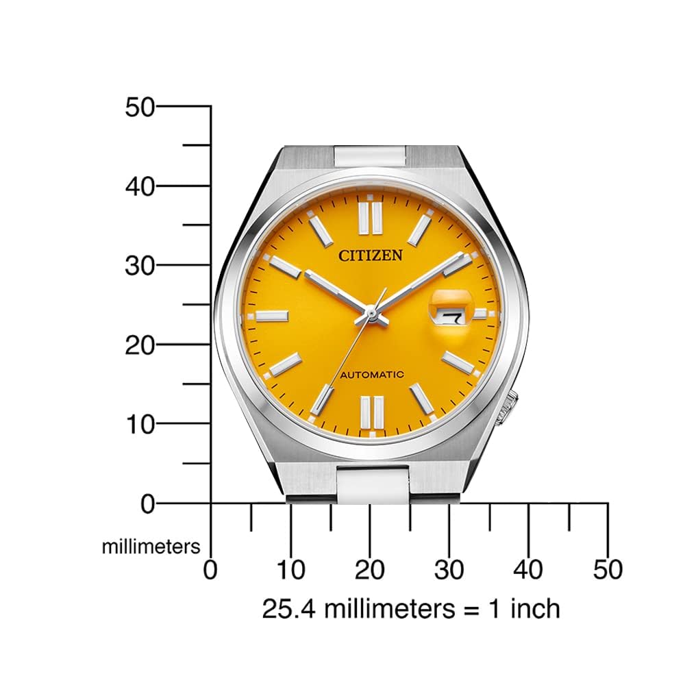 CITIZEN Herren Analog Automatik Uhr mit Edelstahl Armband NJ0150-81Z