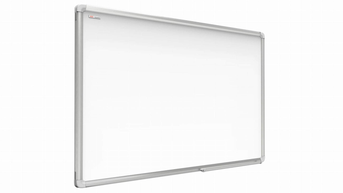 ALLboards Magnetisches Whiteboard 240x120cm Magnettafel mit Aluminiumrahmen Premium EXPO und Stifteablage, Weiß Magnetisch Tafel, Trocken Abwischbar, Wiederbeschreibbar Weißtafel