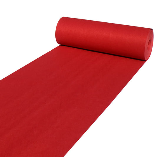 uyoyous Roter Teppich,1 x 10 m Hochzeits-Läufer Event Teppich 2mm Red Carpet Gangläufer roter Teppichläufer für Hochzeit, Party, Zeremonie, Hochzeitsdekoration