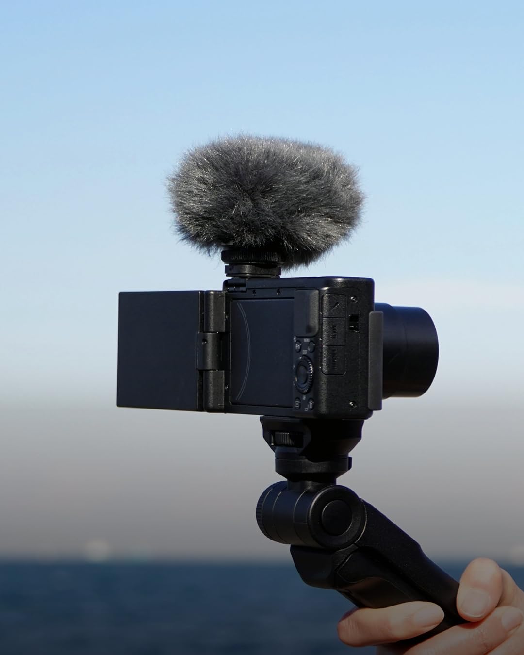 Sony ECM-G1, Shotgun Mikrofon, Klarer Klang, Windschutz, Kompakt & Leicht, Ideal für Kameras, Vlogs, Content Kreation, Streaming