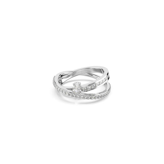 Swarovski, Hyperbola Ring, Rhodiniert, 55