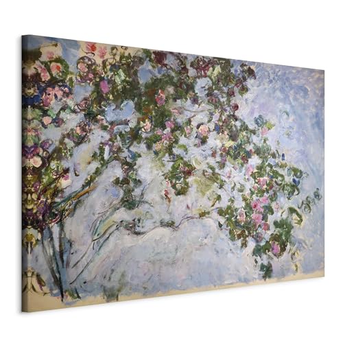 murando HandArt Claude Monet 120x80 cm 1 tlg - Wand Deko Vlies Leinwand Bilder Groß Wanddeko Wohnzimmer Schlafzimmer Kunstdrucke Abstrakt l-G-10069-b-a