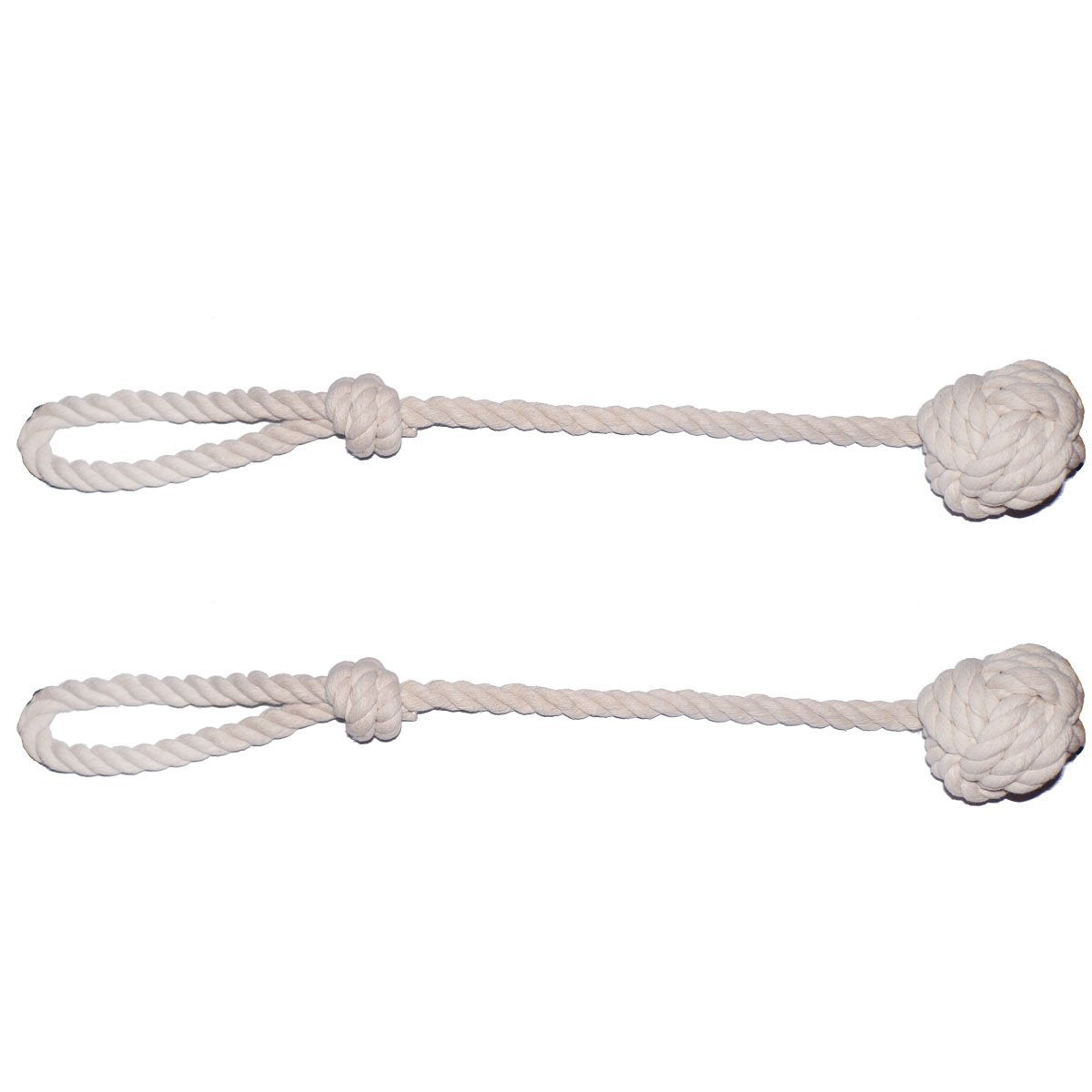 CHBOP 2 Stück Vorhang Zugband Gardine Gardinenhalter Vorhanghalter Raffhalter Holdback Gebinde Tie Band Tiebacks Handstricken Schnalle Baumwoll Seil mit Ball