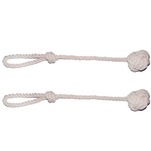 CHBOP 2 Stück Vorhang Zugband Gardine Gardinenhalter Vorhanghalter Raffhalter Holdback Gebinde Tie Band Tiebacks Handstricken Schnalle Baumwoll Seil mit Ball