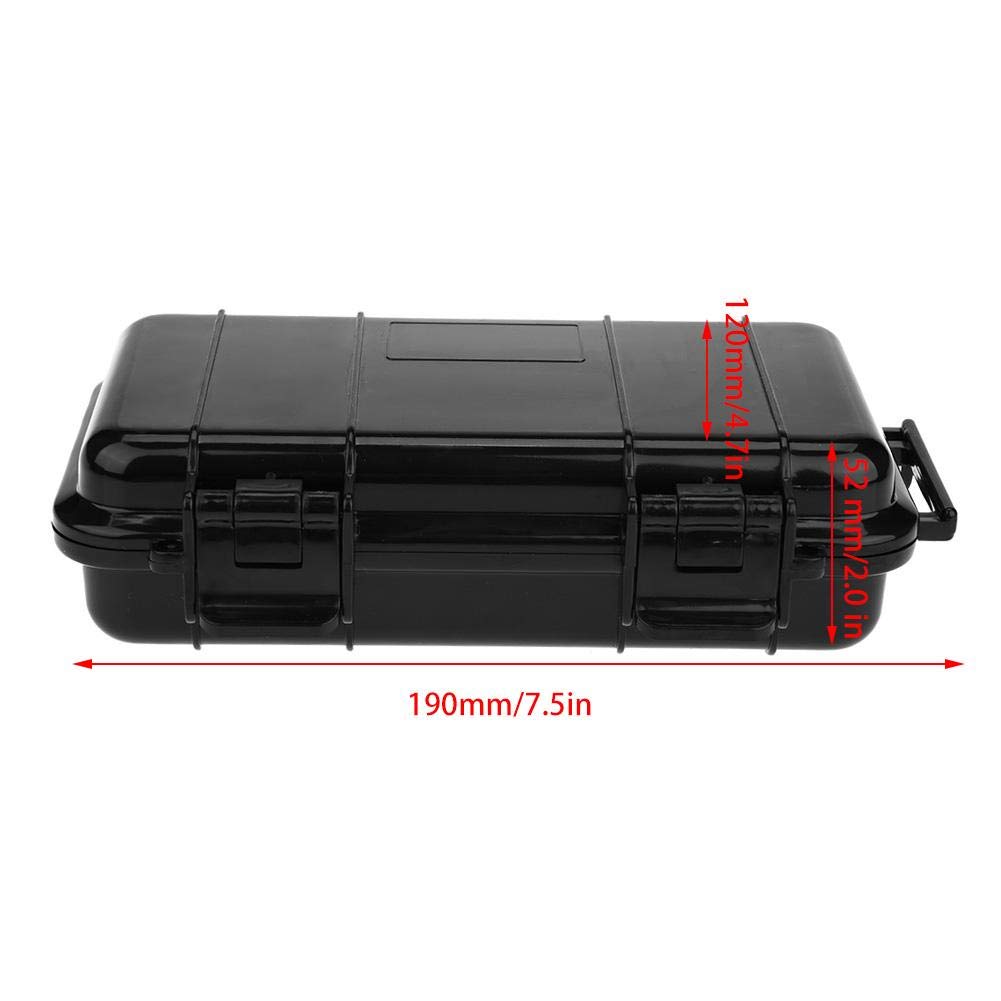 MAGT Wasserdichte Box, Stoßfester Druckfester Wasserdichter Versiegelter Survival Aufbewahrungskoffer für Außenbereich(Typ B)(190 * 120 * 52mm)
