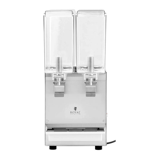 Royal Catering RC-JDD02 Saftspender 2 x 10 L Kühlsystem Dispenser Getränkespender Getränkespender mit Zapfhahn