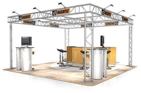 Messestand FD 32-4 x 4 x 2,5 m (LxBxH) - 16 m²