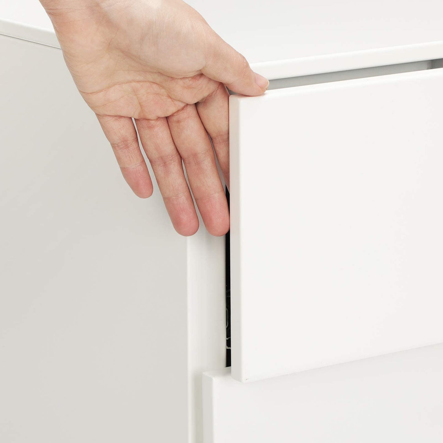 SONGMICS Rollcontainer, Metallschrank, mobiler Aktenschrank, Druckertisch, abschließbar, 3 Schubladen, Unterschrank, vormontiert, Büro, Homeoffice, 45,1 x 39 x 53,8 cm, wolkenweiß OFC63WT