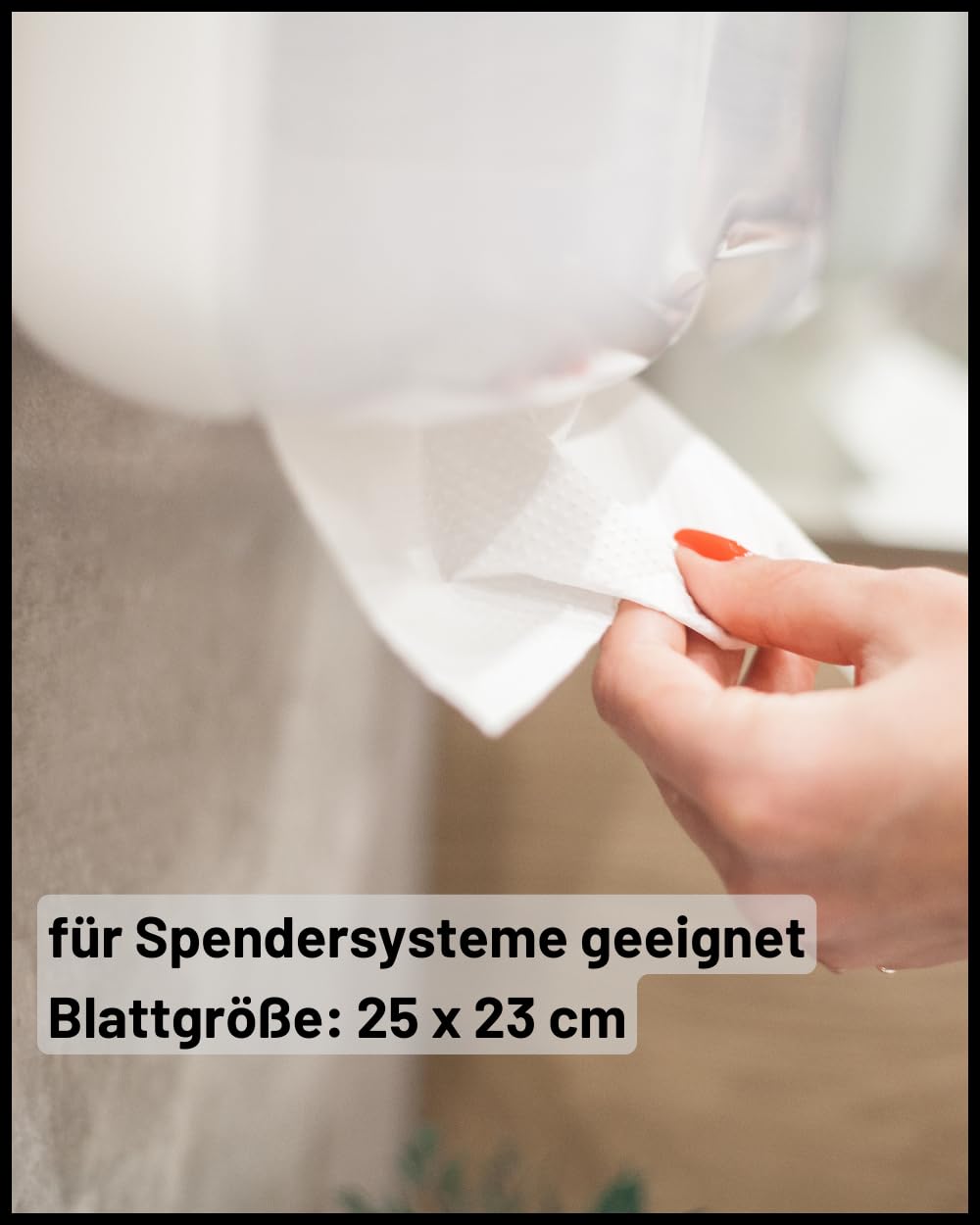 Glücksblatt Papierhandtücher, 3000 Blatt, 2-lagig, 25x23cm, V-Falz, Falthandtücher aus 100% Zellstoff, hochwertige Handtücher, für Spender geeignet, weißes Handtuchpapier, Einmalhandtücher