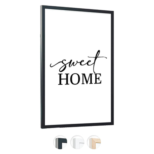 edihome, Bilderrahmen A3, (1 Stück), 29,7 x 42, Holz, Photo Frame, Rahmen din a3, für Diplome, bruchsicheres Acrylglas, für Poster und Bilder, Hoch- und Querformat (Schwarz, 1 Stück)