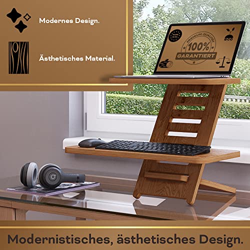 Stehschreibtisch Aufsatz | Stehpulte | Holz | Laptopständer | Ständer | Stehtisch | Rednerpult | Sch