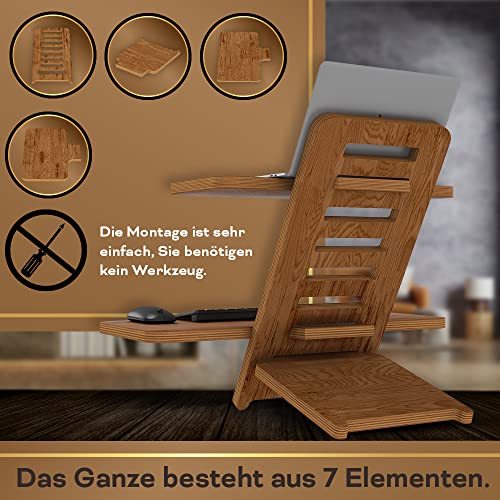 Stehschreibtisch Aufsatz | Stehpulte | Holz | Laptopständer | Ständer | Stehtisch | Rednerpult | Sch