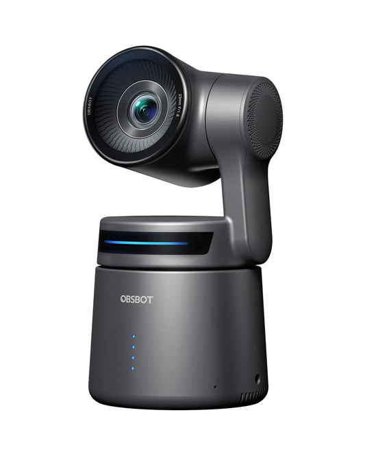 OBSBOT Tail Air NDI Streaming Kamera 4K, KI-Tracking PTZ Kamera mit intelligenter App, Gestensteuerung, HDMI/USB-C/Wireless Webcam, Video Kamera Live Stream für YouTube, Kirche, Anbetung, Creator, etc