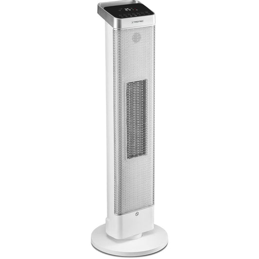 TROTEC Keramik Heizlüfter TFC 25 E – Heizleistung 1800 W / 2500 W – Heizung mit Thermostat, Raumgröße 30 m² bis 75 m³, Oszillationsfunktion 80°