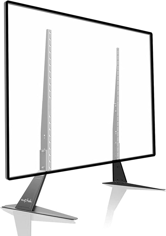 Suptek TV Ständer, TV Standfuss für LCD LED 22-65 Zoll Flach & Curved Fernseher bis zu 50KG, Fernsehständer Höhenverstellbar, Max.VESA 800x400mm Universal Fernseher Standfuss TV Fuss