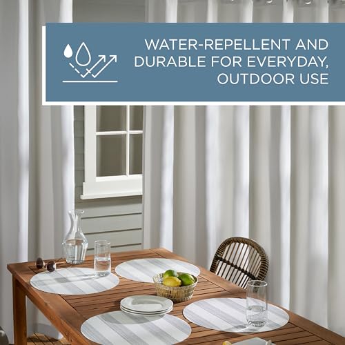 TOWN & COUNTRY BASICS Exclusive Home Vorhänge, Polyester, 1 Paar, Polyester, Wolkengrau, 54x108